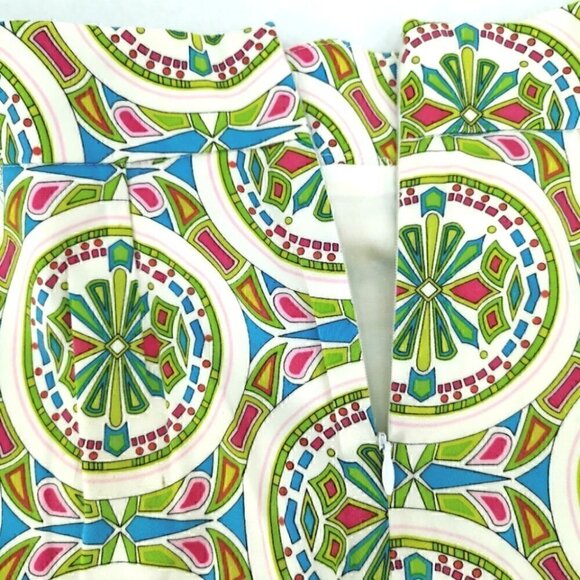 Melly M Women's 2 Colorful Geometric Button Skirt - Picture 10 of 10